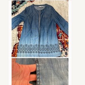 Chicos Embroidered Top